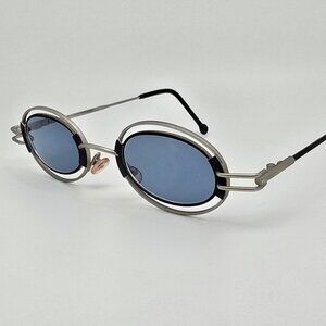 Imago Kappa 02 Matte Silver Matte Black Sunglasses FRAME ONLY Germany 43-18-119